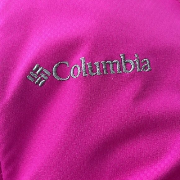 𝅺COLUMBIA omni shield advanced repellency hot pink wind breaker sz sm - Picture 7 of 11